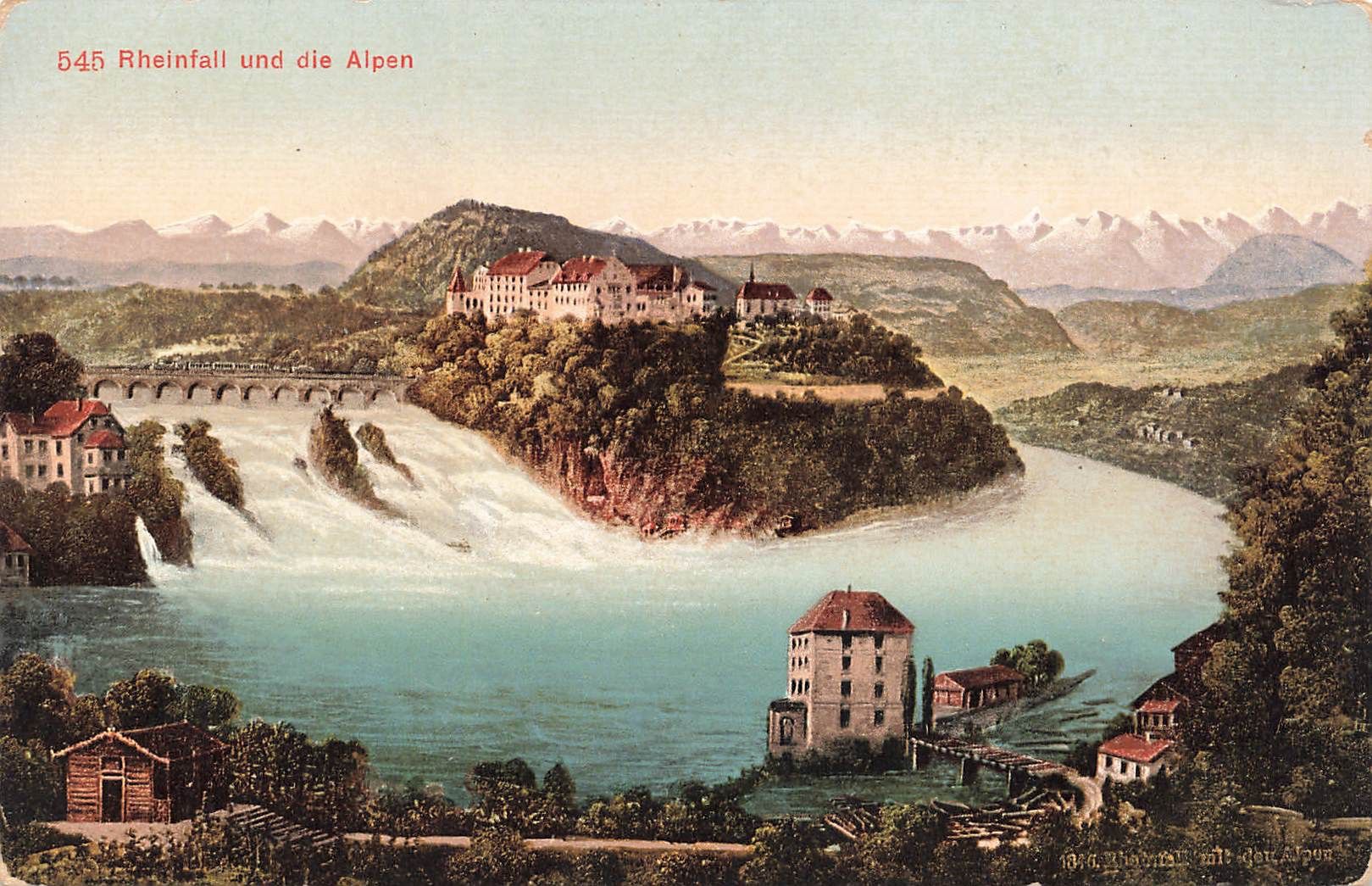 Cartoline postali: Rheinfall Schaffhausen – Usato da Biasca venduto da Blenio71