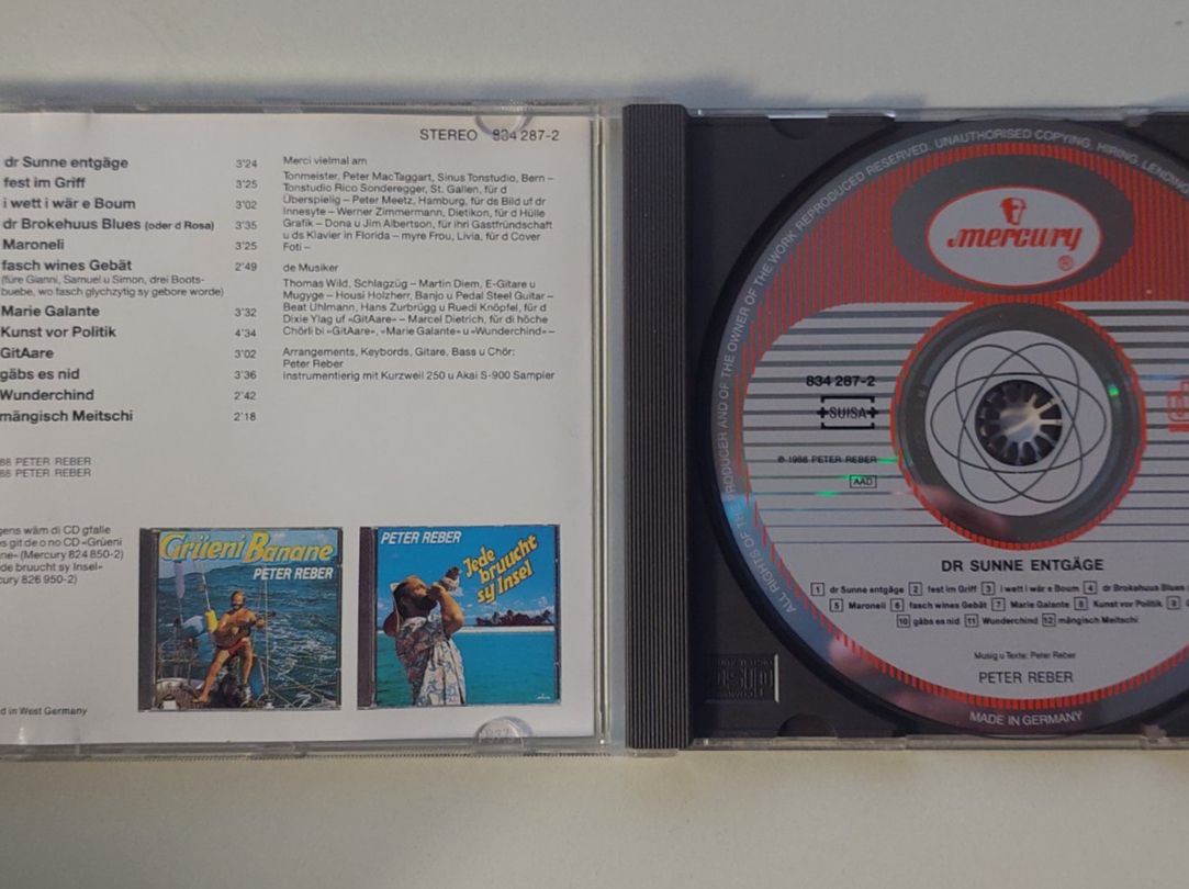 CD: CD Peter Reber "dr Sunne entgäge" – Usato da Wil SG venduto da ram_c5j2 2