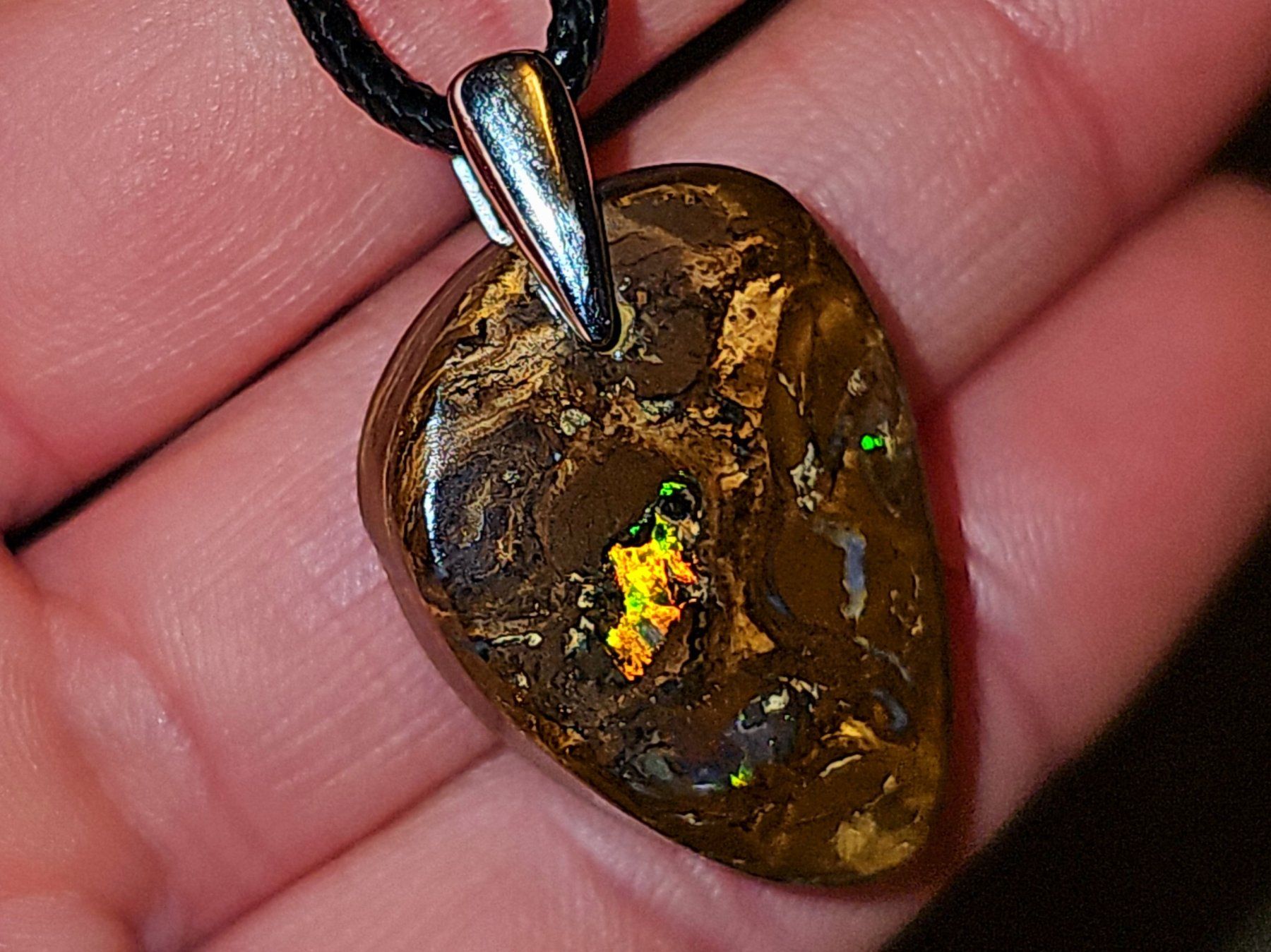 Edelsteine: Natürlicher australischer Boulder Opal Anhänger – Gebraucht aus Uerkheim von Winwinner 2