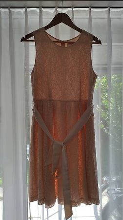 rosa Abendkleid knielang
