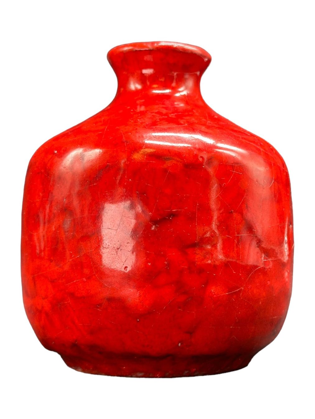 Vasi & Recipienti: Hafner Lucette - Superbe petit vase en grés émaillé rouge – Usato da Morges venduto da MeeBee 4