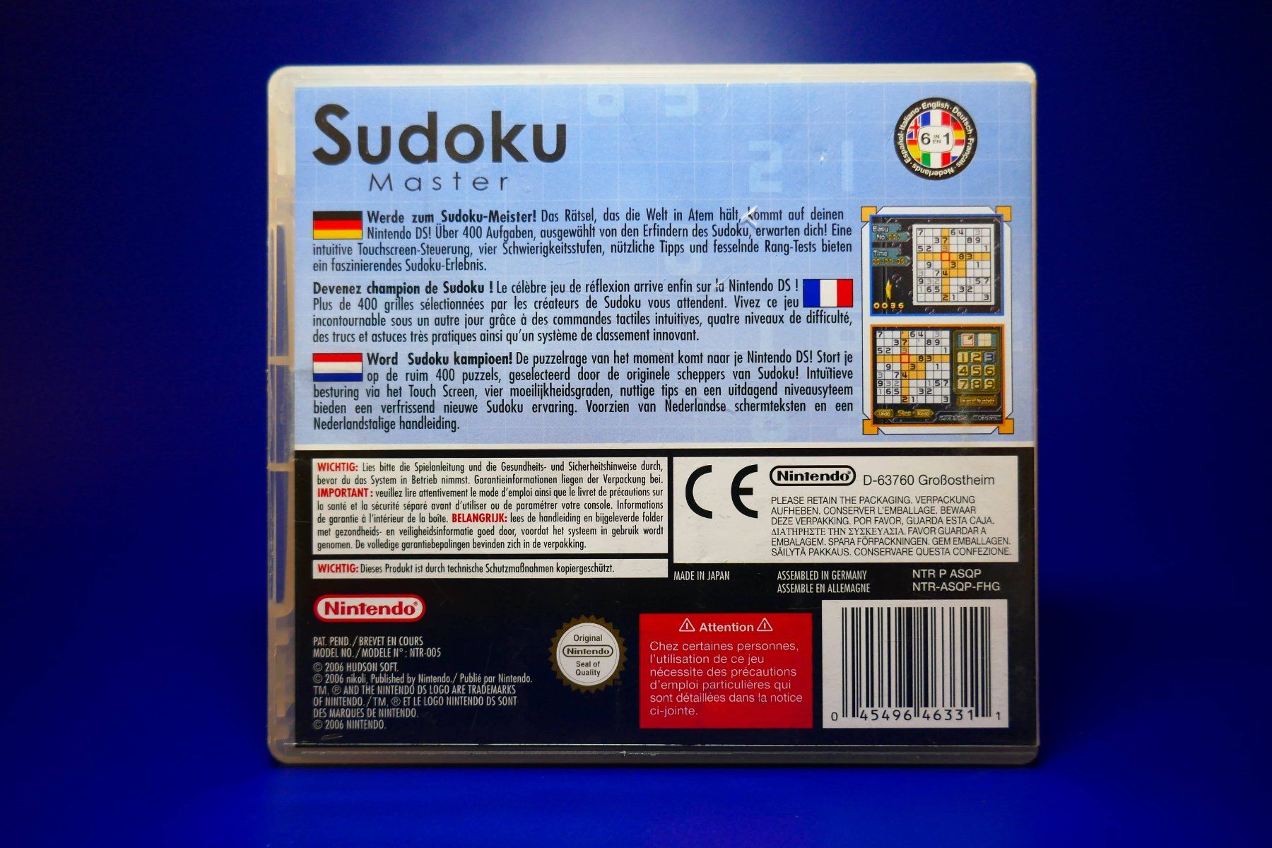 Nintendo Giochi: Sudoku Master - Nintendo DS – Usato da Vuarrens venduto da Espace-Retro 3