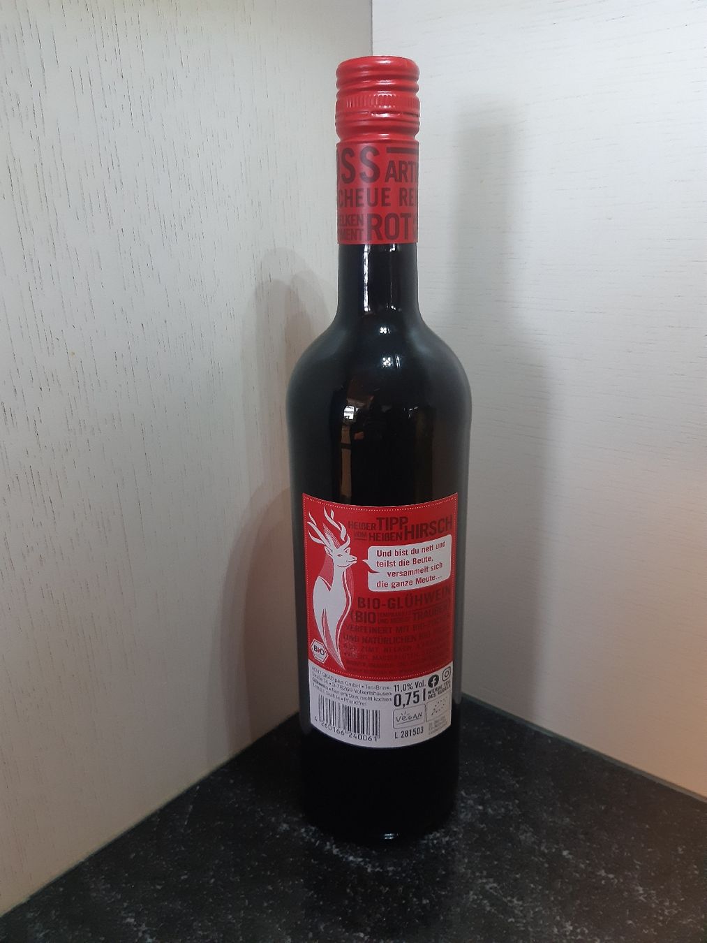 Bevande alcoliche: Heisser Hirsch Glühwein rot – Nuovo e nell'imballaggio originale da Toffen venduto da Gwunderegge77 1
