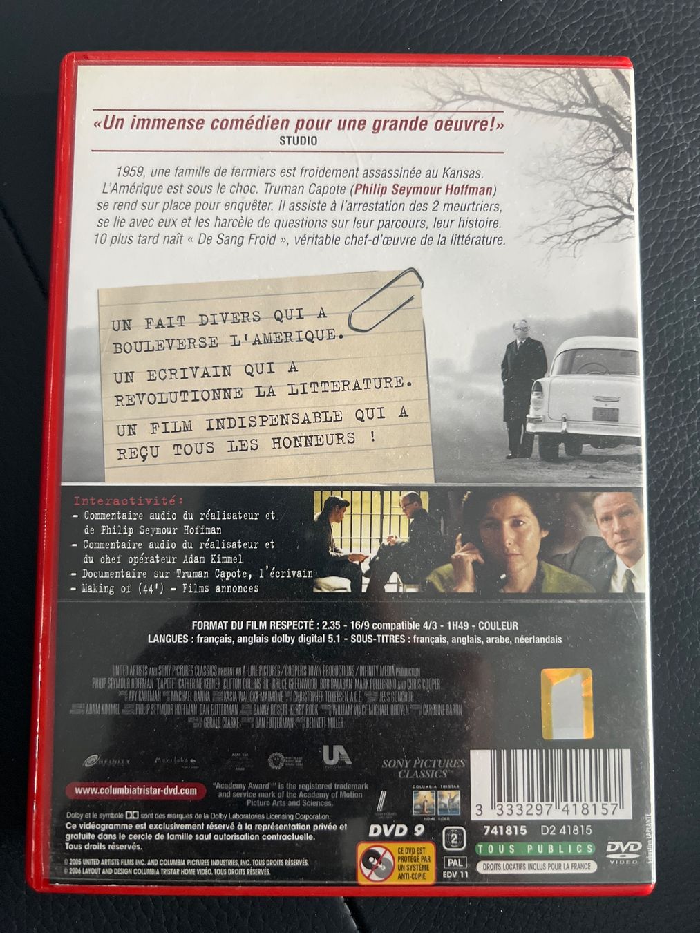 Tutti i DVDs: Truman capote (FR, EN) – Usato da Bouveret venduto da Feelgoodtrading 1
