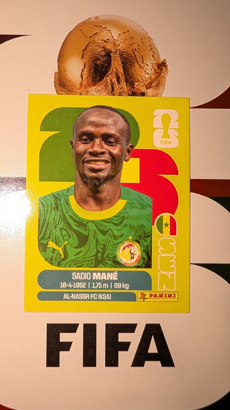 Panini Carte collezionabili: Sadio Mane SEN15 – Nuovo e nell'imballaggio originale da Zürich venduto da iva_tfq5