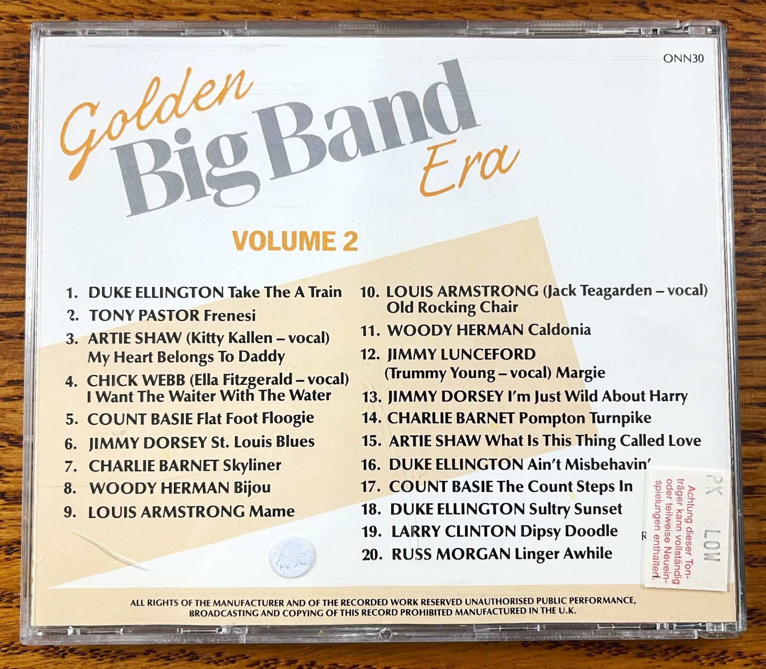 CD: Golden Big Band Era - Vol. 2 - CD – Usato da Oftringen venduto da Vucki 1
