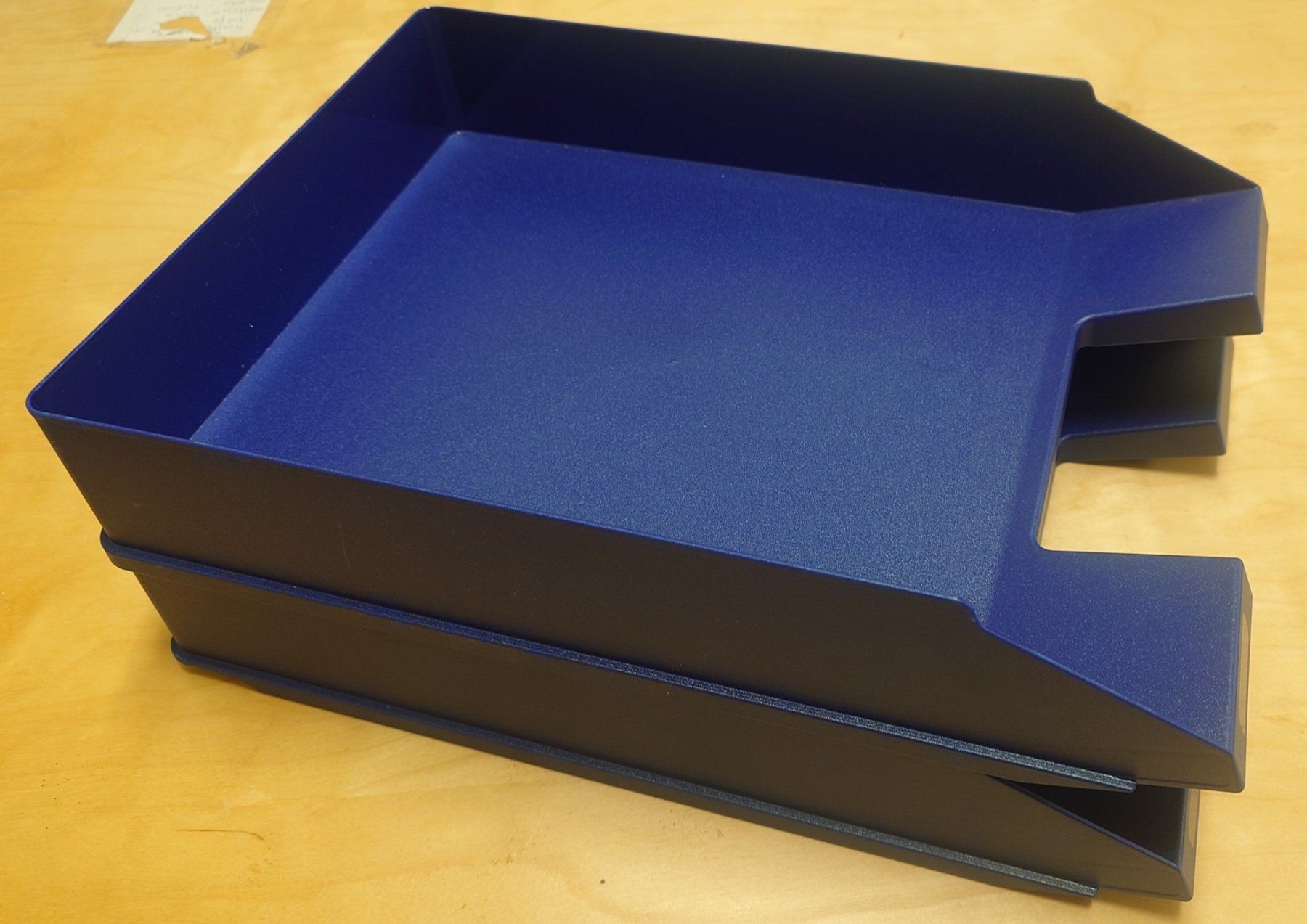 Sistemi di archiviazione: 2 blaue A4 Papierablage / Dokumentenablage / Briefablage – Usato da Ostermundigen venduto da Chrisascht 3