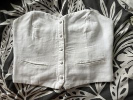 Haut bustier blanc S 🤍