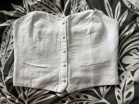 Haut bustier blanc S 🤍