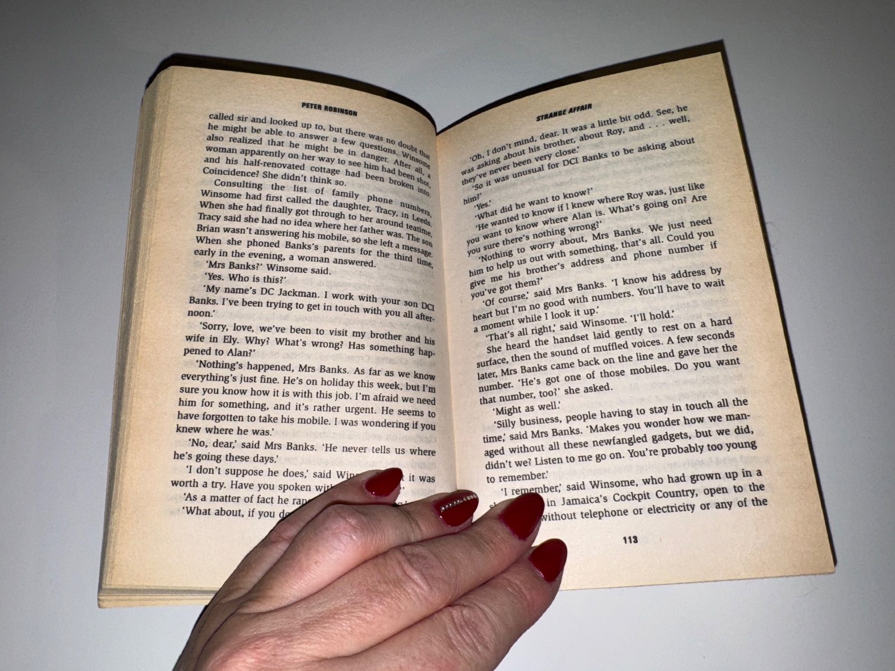 Libri: NOVEL: Peter Robinson, Strange affair – Usato da Grosswangen venduto da English_books 4