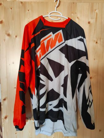 KTM Motocross Shirt, Grösse M, Langarm - Bereit für Action!