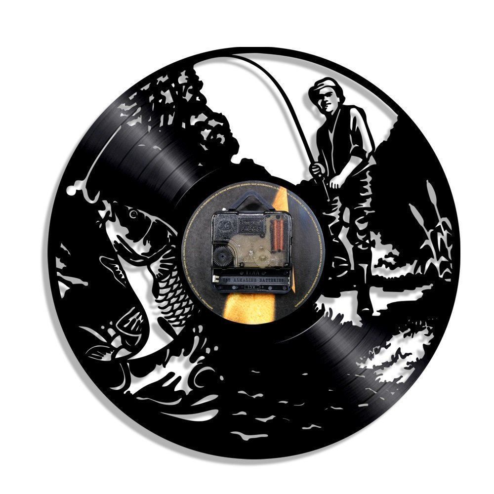 Orologi da terra & Orologi da parete: Fischer Schallplatten UHR  / NEU – Nuovo e nell'imballaggio originale da Arth venduto da 100i 4