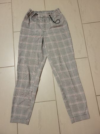 Damen Hose Karomuster Grau Grösse XS guter Zustand