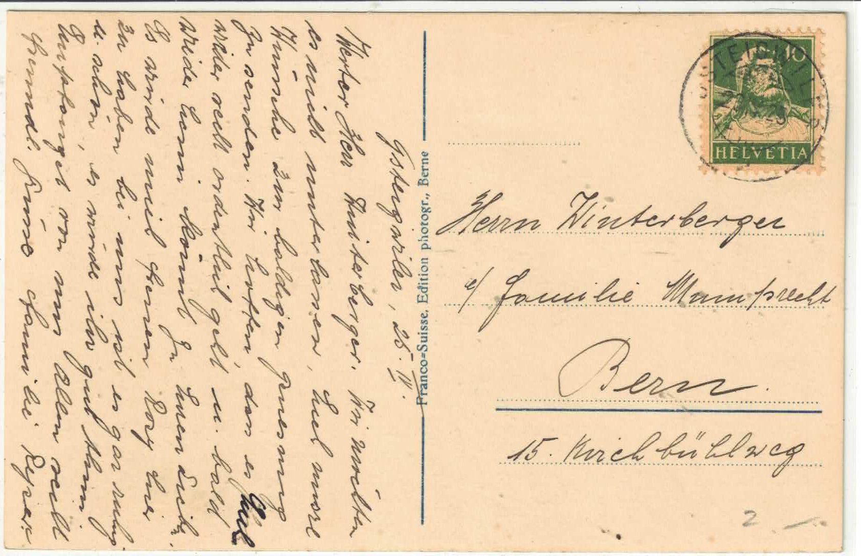 Cartes postales: Gsteigwiler - Generalansicht – D'occasion à Ettingen par Kartenplanet 1