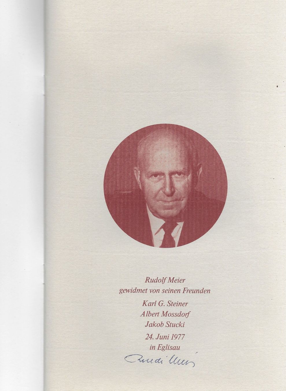 Libri: Festschrift für Rudolf Meier – Usato da Altstätten SG venduto da alpalfa
