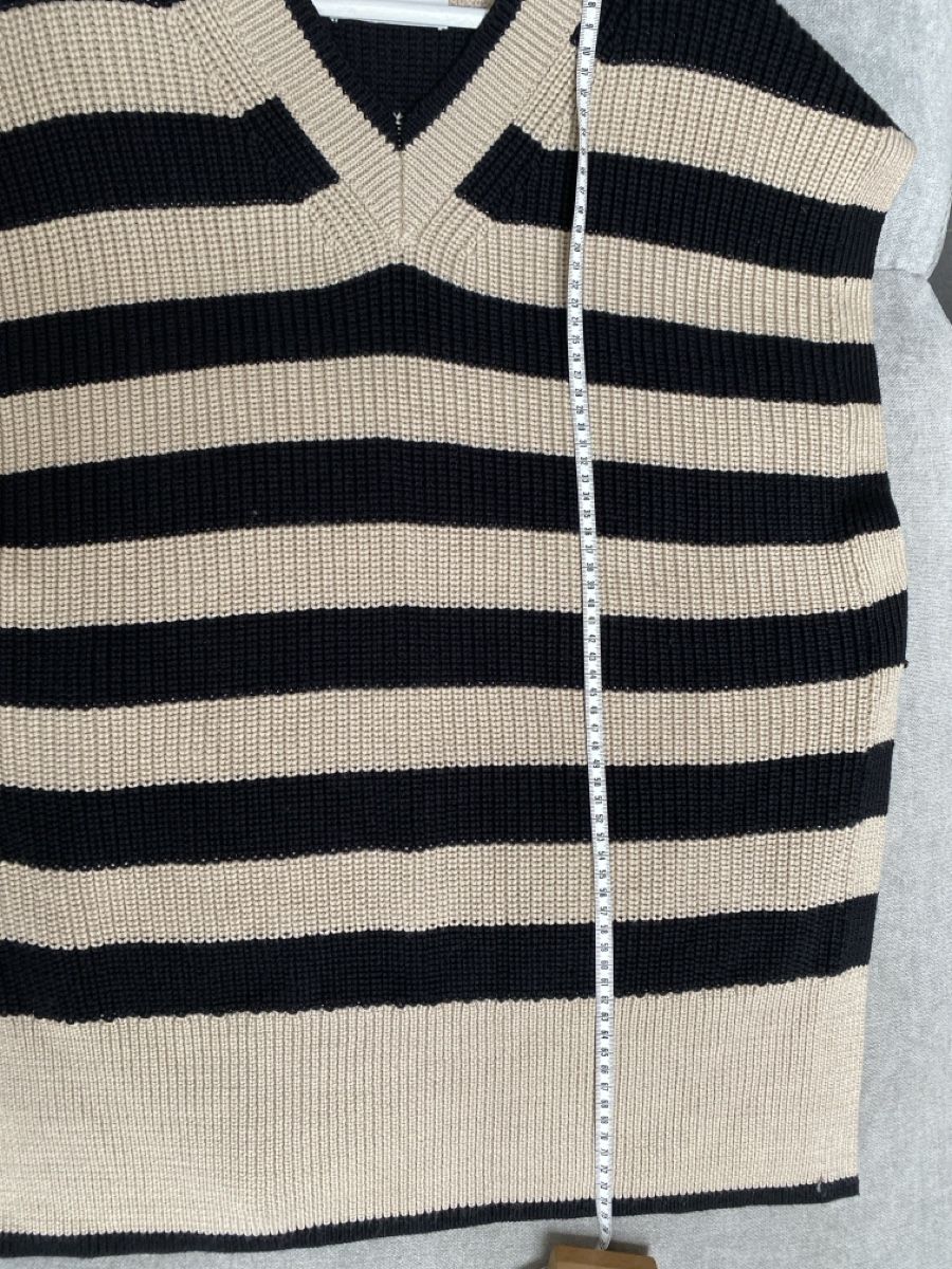 Cos Maglioni & Felpe: COS Pullunder gestreift Beige Schwarz, – Usato da Homberg b. Thun venduto da Homata 4