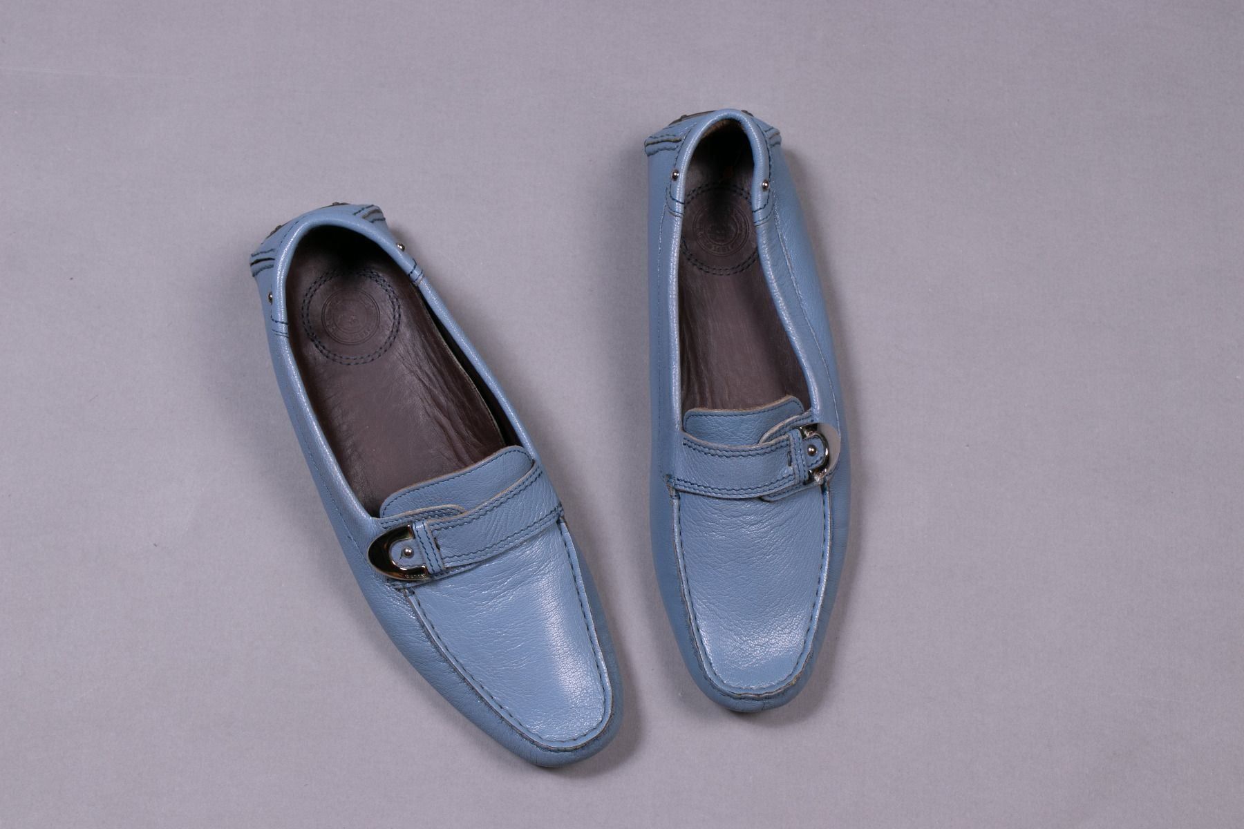 Bally Scarpe da donna: BALLY Blaue Ledermokassin - Gr37 – Usato da Hombrechtikon venduto da BAZ-Vintage 1