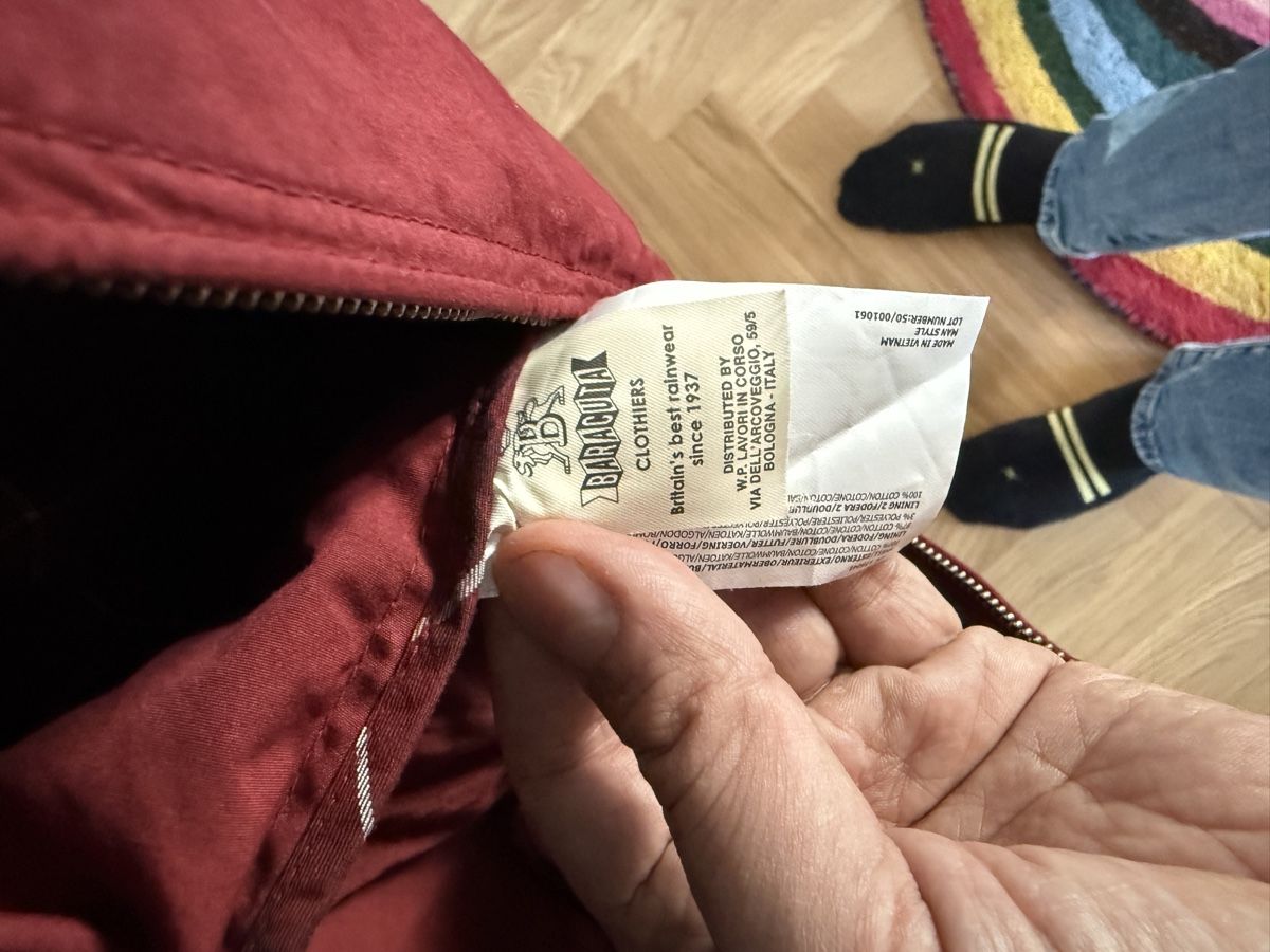 Baracuta Giacche: Baracuta Jacke rot – Usato da Zürich venduto da KonstantinB 3