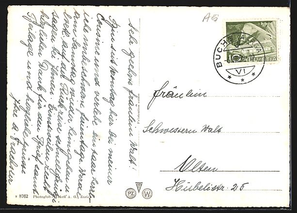 Cartoline postali: AK Aarau, Strassenpartie mit Passanten – Usato da Berlin venduto da bartko-reher 1