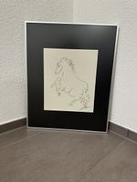 Hans Erni Original Skizze Zeichnung Pferd