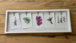 Weisser Bilderrahmen mit Fotoseil (Neu)