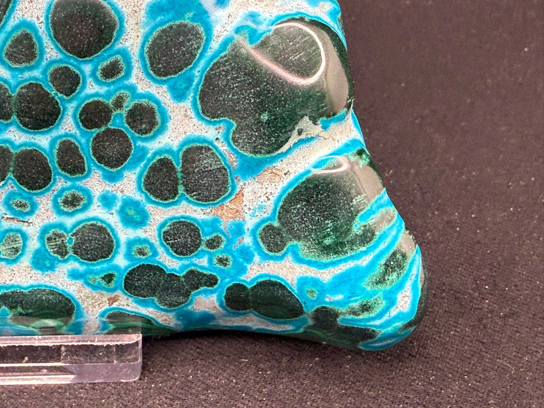 Minéraux & Lithothérapie: Malachit und Chrysocolla poliert – D'occasion à Schinznach Bad par Demerald 3
