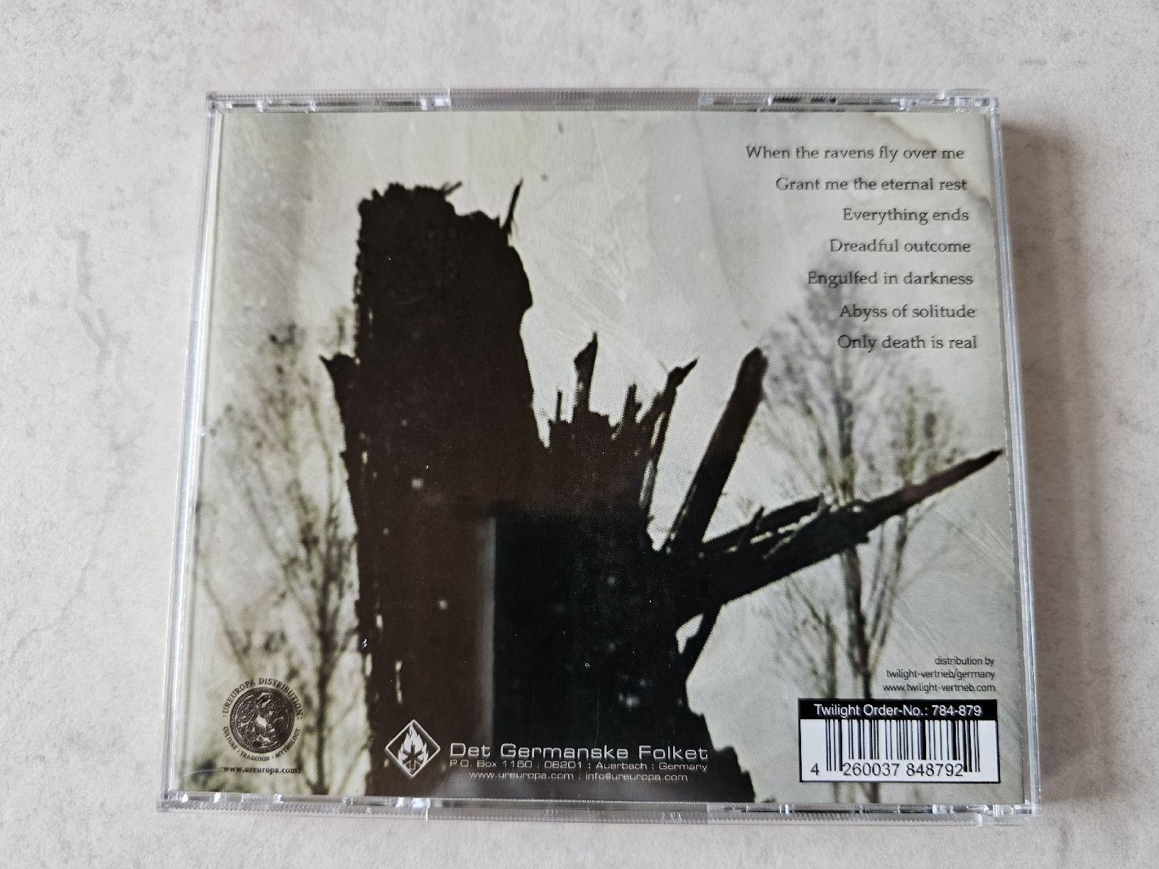 CD: Dantalion  -  When The Ravens Fly Over Me – Usato da Schneisingen venduto da backstore24 1