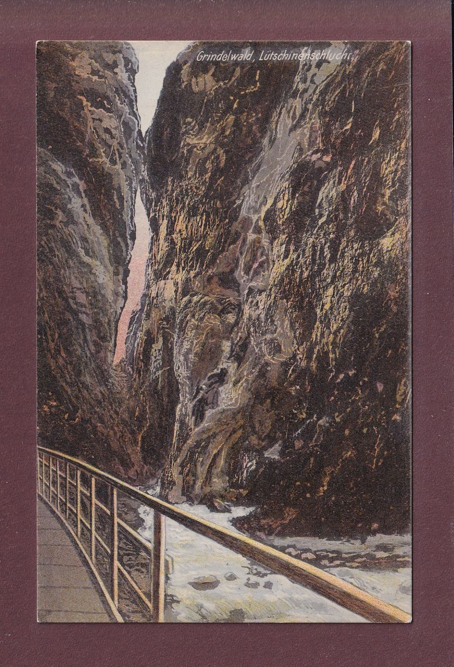 Cartes postales: Grindelwald - LÜTSCHINENSCHLUCHT – D'occasion à Pully par nicecards
