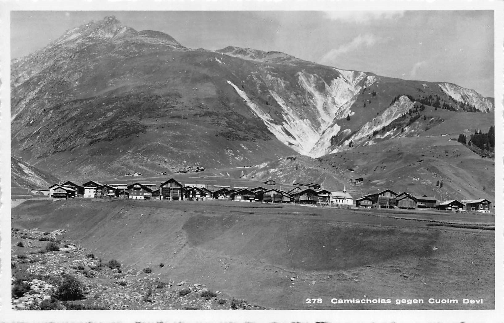 Cartoline postali: Camischolas, Cuolm Devi – Usato da Ottikon b.Kemptth. venduto da Neptun1974