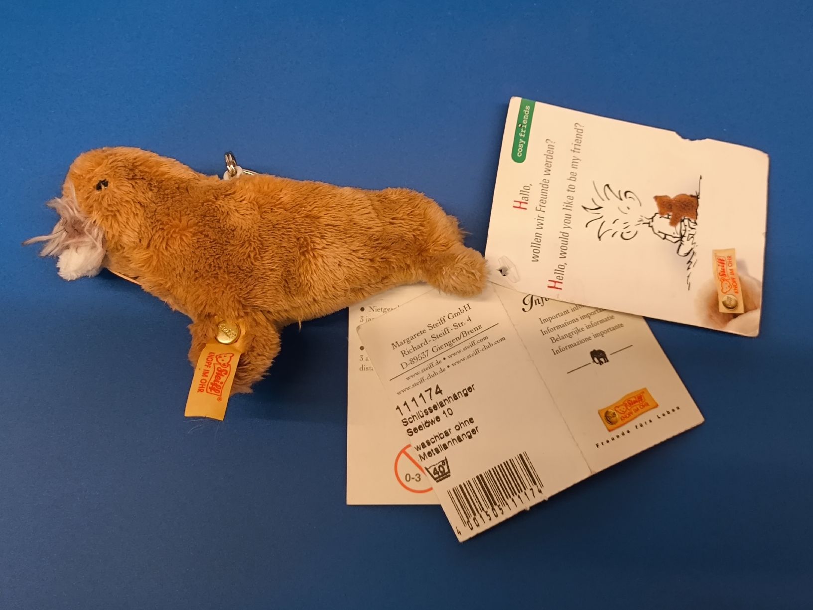 Schlüsselanhänger & - bänder: Steiff Schlüsselanhänger Seelöwe 10cm – Neu (gemäss Beschreibung) aus Scuol von Pisoc2019