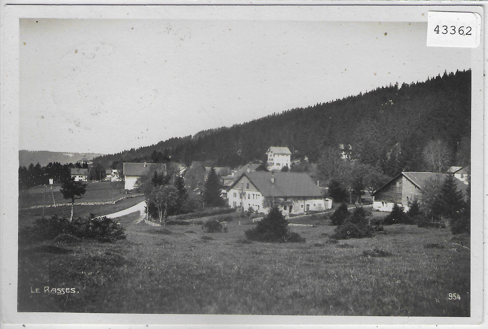 Cartoline postali: Le Rasses - Vue generale – Usato da Ettingen venduto da Kartenplanet