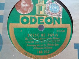 Disque 78 tours Odéon aiguille de Mistinguett - 166.237