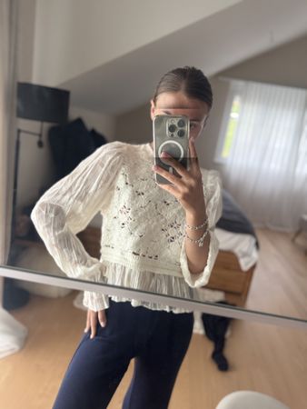 White Blouse, S, NEW