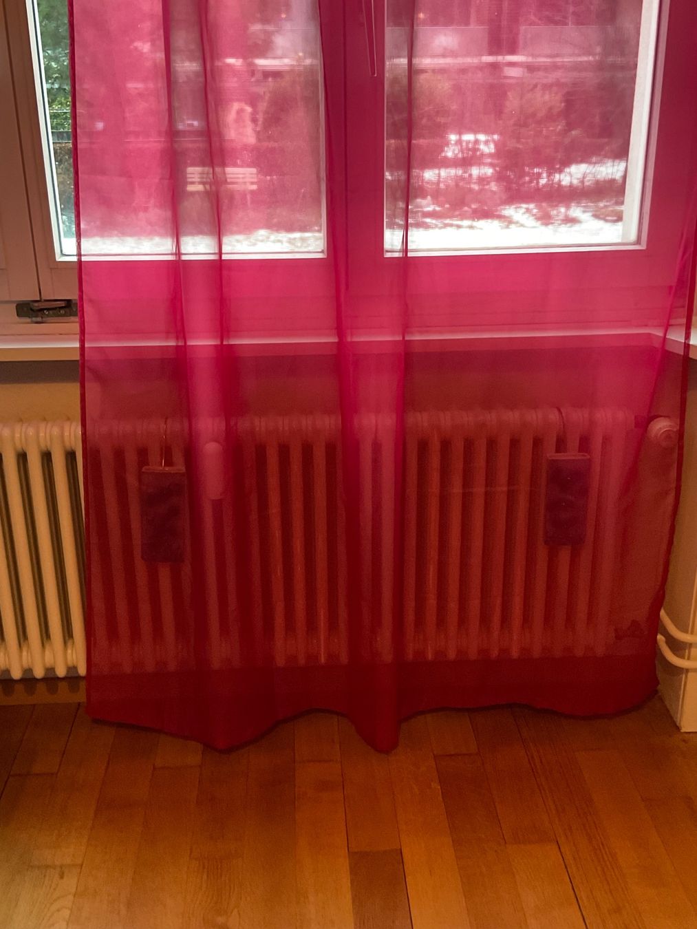 Tende: Vorhänge, 2 Stück,  Farbe dunkel Himbeere – Nuovo (secondo la descrizione) da Bern venduto da jas_8tz2 1