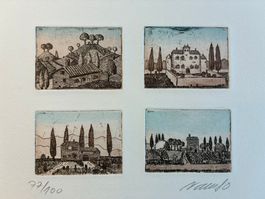 NASSOS Georges Menelaos (1946) - PROVENCE - Radierung