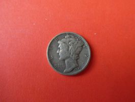 USA 1943, Dime (10 Cents), Silber .900