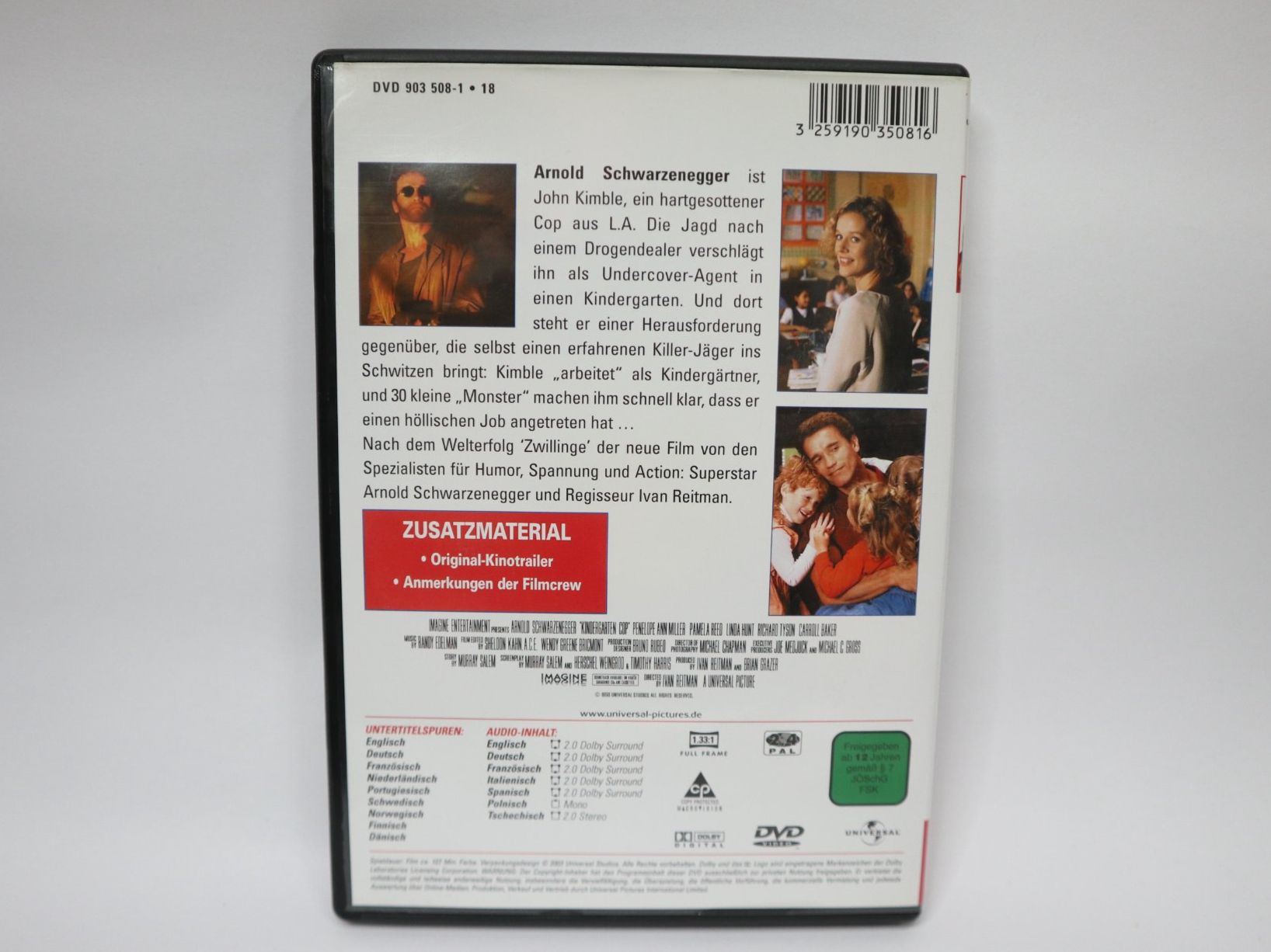 Alle DVDs: DVD Kindergarten Cop, Schwarzenegger – Gebraucht aus Eschenbach SG von Astalavista 1