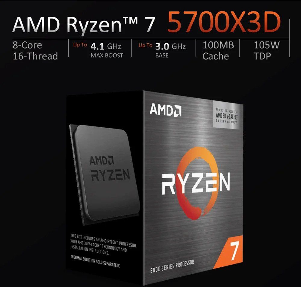 Amd PC: AMD Ryzen 7 5700X3D – Usato da Zug venduto da lazoBaa