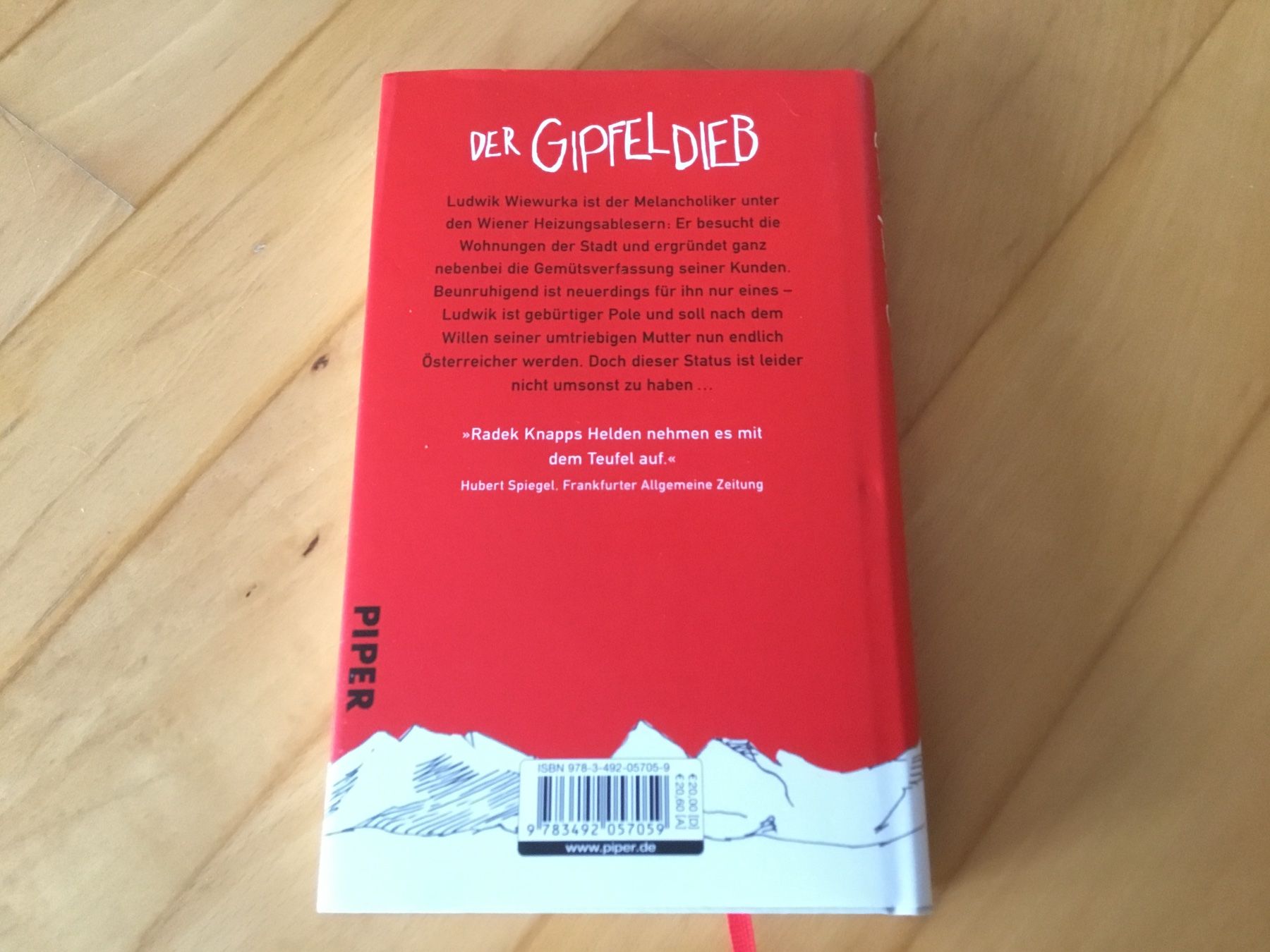 Libri: Radek Knapp "Der Gipfel Dieb" Roman – Usato da Kerzers venduto da Georges3210 1