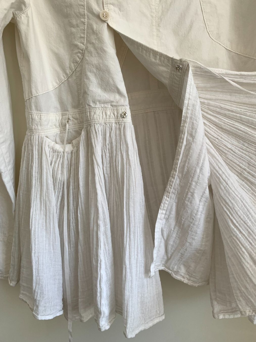 Vestes: Pas de Calais 'Asayo' white cotton and hemp jacket | 36 – D'occasion à Basel par gladghost 6