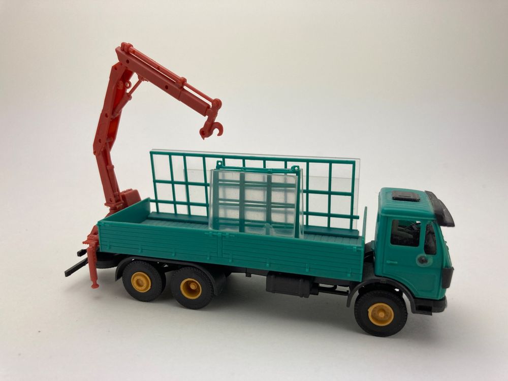 Kibri 52207 Mercedes-Benz Camion Vert Avec Rouleau – Kit 1/87 Très Rare (Allemagne)