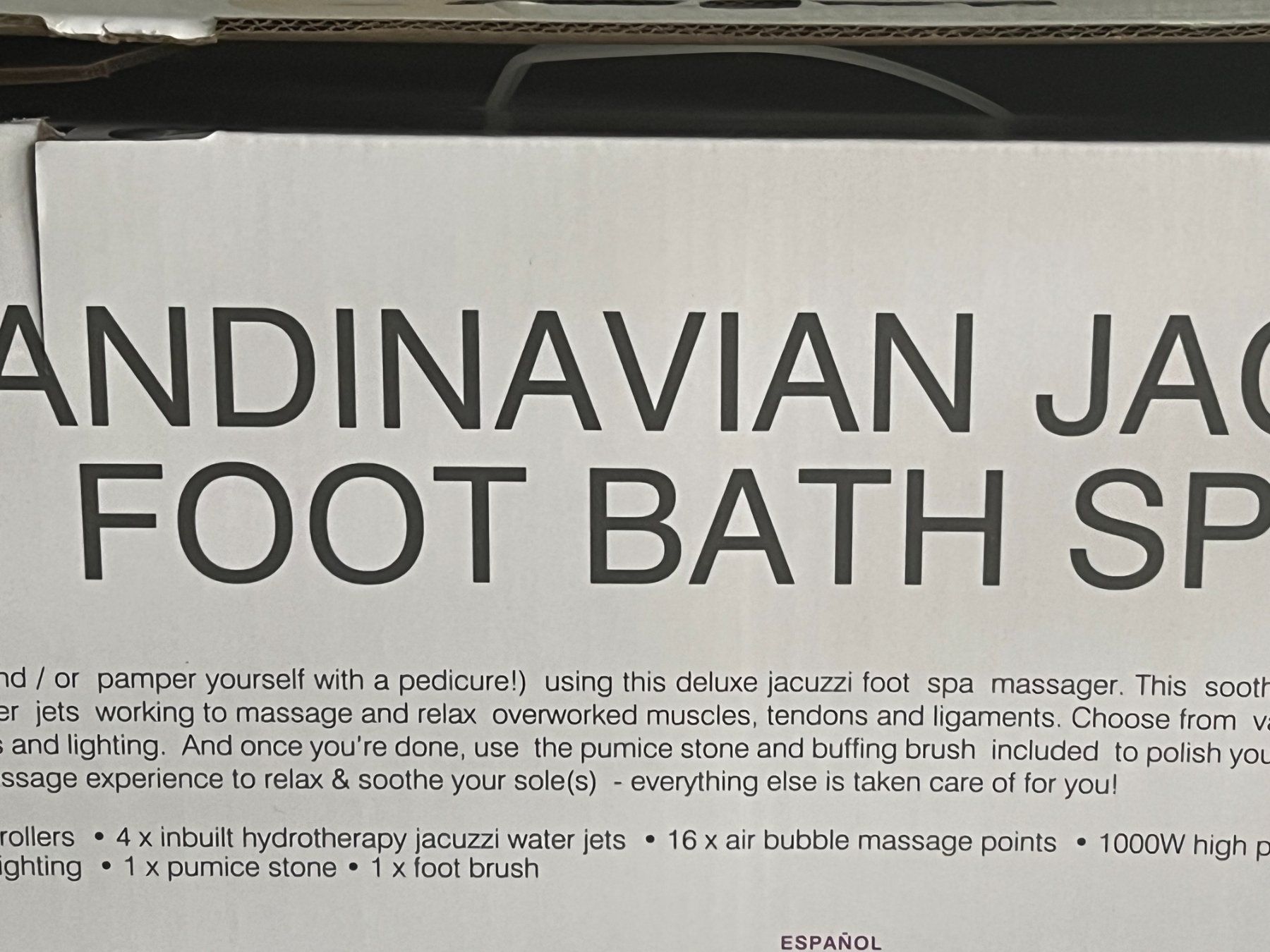 Pedicure: SCANDINAVIAN Jacuzzi Foot Bath  neu – Nuovo e nell'imballaggio originale da Gränichen venduto da Paolosch 4