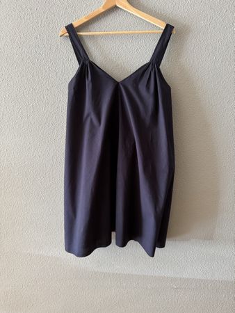 COS NAVY FLOWY SUMMER DRESS SIZE S