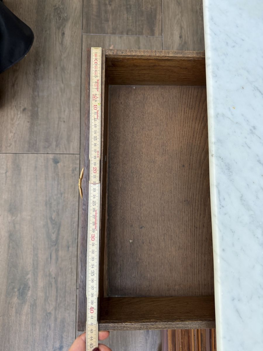 Cassettiere: restaurierte Holzkommode mit Marmorplatte, 5 Schubladen – Usato da Ruswil venduto da chi_v567 6