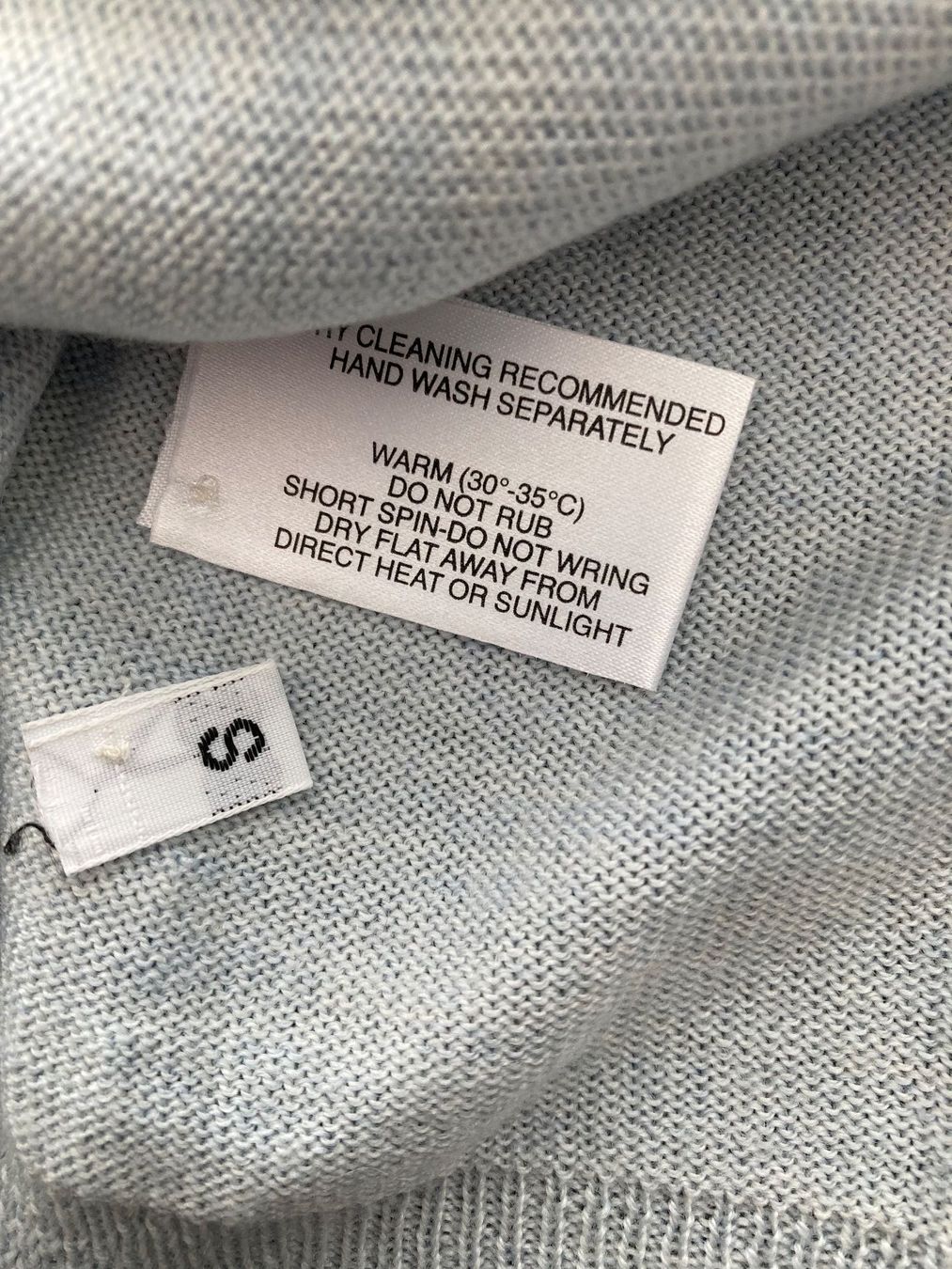 Maglioni & Felpe: HAWICO PULLOVER, GR. S, MERINO/SEIDE/KASCHMIR, HELLBLAU – Usato da Zürich venduto da einefreude 7