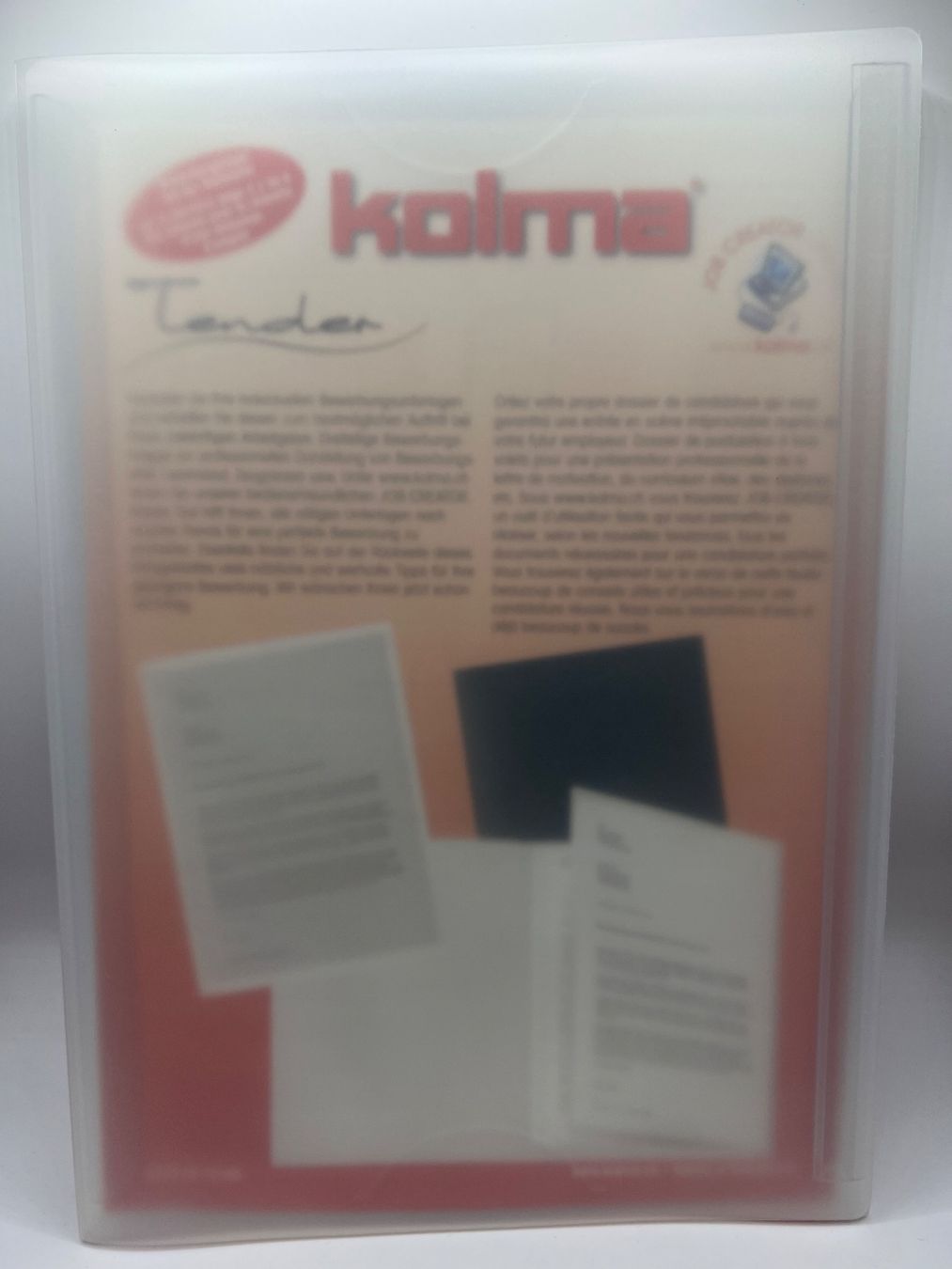 Raccoglitori: Kolma Bewerbungsmappe Tender A4 transparent – Nuovo e nell'imballaggio originale da Vaduz venduto da NotNeeded 3