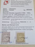 Strubel 21G mit Klischeefehler, Attest, top Stück, ab 1.-