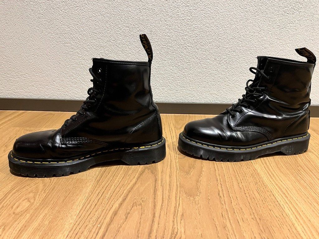Dr. Martens Scarpe da uomo: Dr Martens Jadon Lackleder Plateaustiefel (Schwarz) – Usato da Zürich venduto da derdan89 2