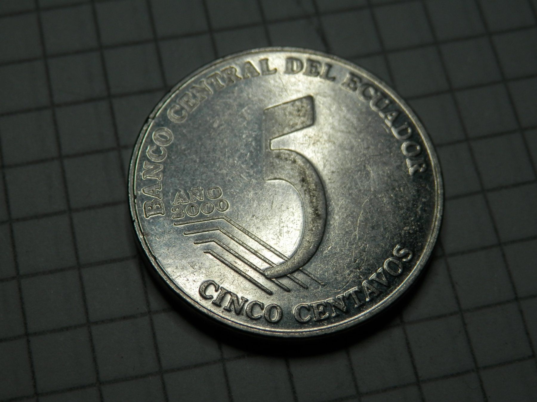Tutti le monete: Ecuador  5 Centavos, 2000 – Usato da Weiach venduto da weiach81 1
