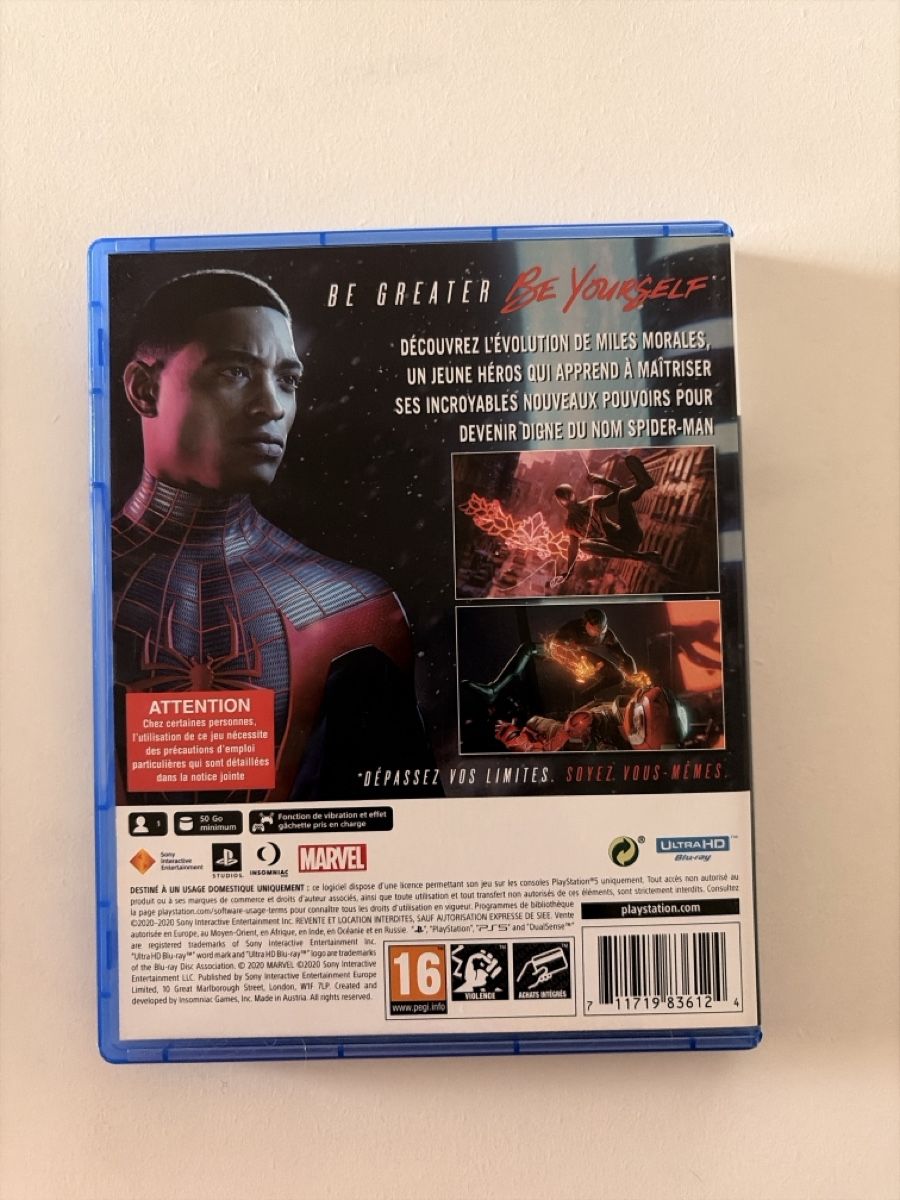 Marvel Spiele: Jeu PS5 Marvel's Spider-Man: Miles Morales – Neu (gemäss Beschreibung) aus Cormérod von CHEFAJOWAN 1